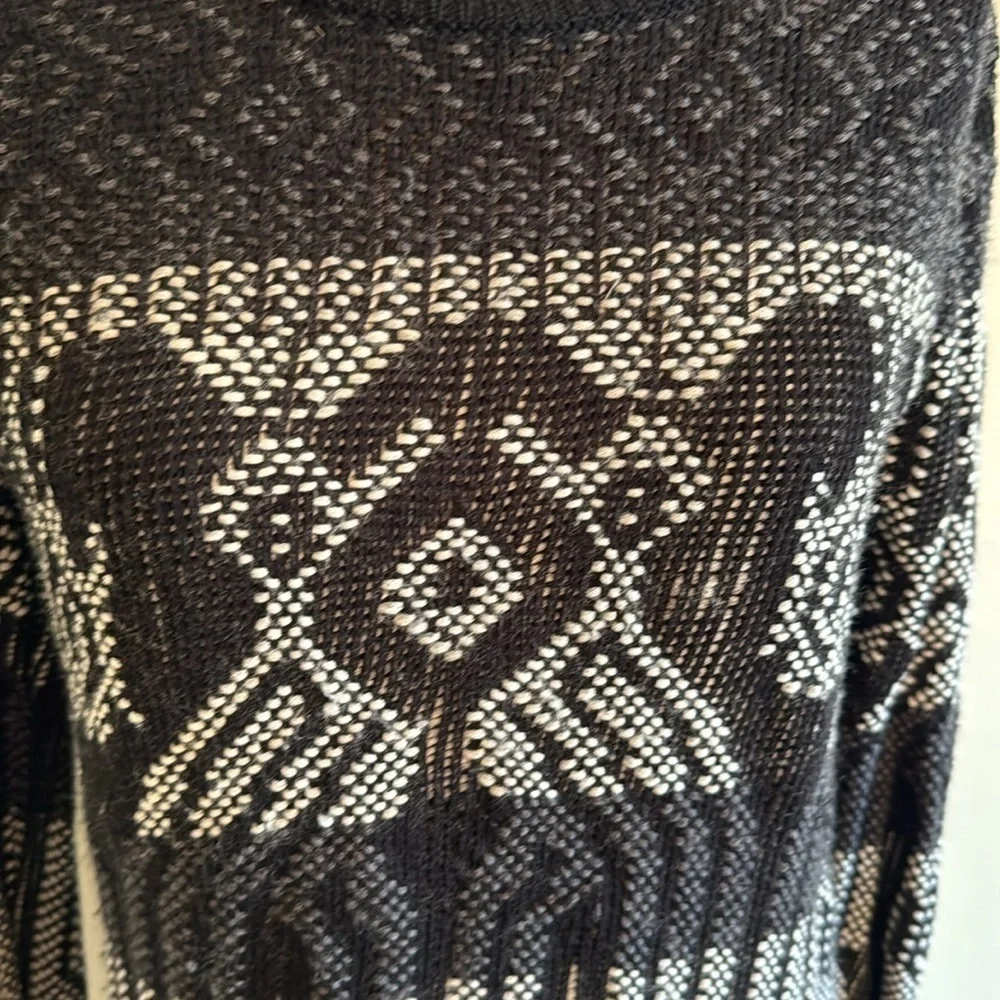 J. Crew Geometric Print Wool Blend Sweater Size XS